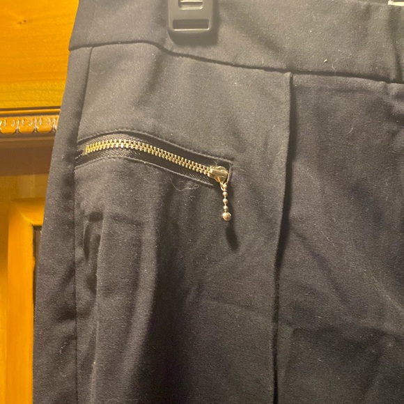 MELANIE LYNE Zip Detail Slim Leg Dress Pants Size 10 - Picture 2 of 6